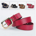 Solid Color Leather Waist Belts Women Style